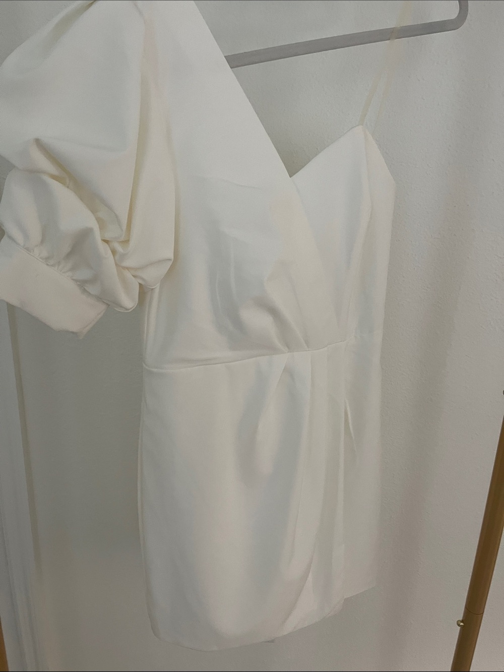 DO+BE Off White one shoulder dress- New